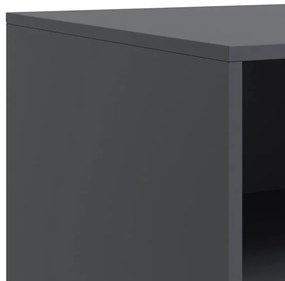 Móveis de TV 2 pcs 67x39x44 cm aço antracite