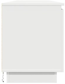 Estante de TV vidaXL com LED Branco 180x38x49 cm em Madeira Revestida