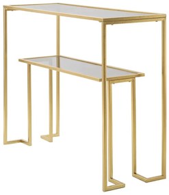 MESA CONSOLA DOURADA 100X35X80 CM