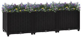 vidaXL Canteiro elevado 120x40x38 cm polipropileno