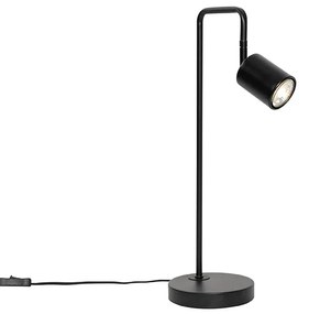 Candeeiro de mesa moderno preto ajustável - Java