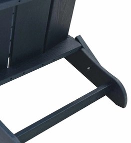 Cadeira Adirondack Dobrável Azul-marinho 74.5x80.5x90 cm HDPE