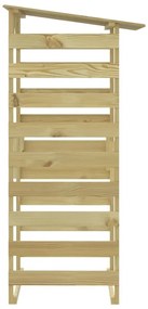 Pérgolas com telhados 2 pcs pinho impregnado 100x90x200 cm