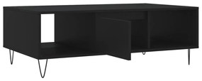 Mesa de centro 104x60x35 cm derivados de madeira preto