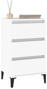Mesa de cabeceira 40x35x70 cm derivados de madeira branco