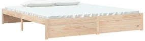 Estrutura de cama super king 180x200 cm madeira maciça