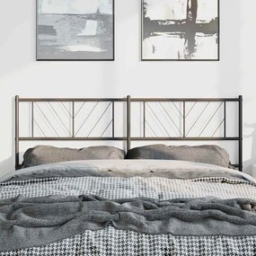 Cabeceira de cama 150 cm metal preto