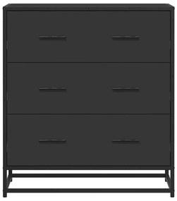 Aparador 68x35x76 cm derivados de madeira/metal preto