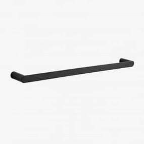 Toalheiro De Parede Com Barra (↔︎60 Cm) Para Banheiro Em Aço Inox Alameda Preto - Sklum
