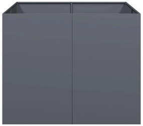 Vaso floreira 100x100x80 cm aço antracite