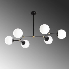Chandelier Damar – Preto e Branco – 100 x 58 cm