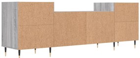 Móvel de TV 160x35x55 cm derivados de madeira cinzento sonoma