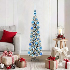 vidaXL Árvore de Natal Artificial Branco 120 cm PVC, Metal e Plástico