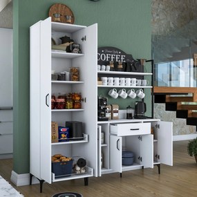 Armário Multiusos JE148 – Branco – 280x198,6x40 cm