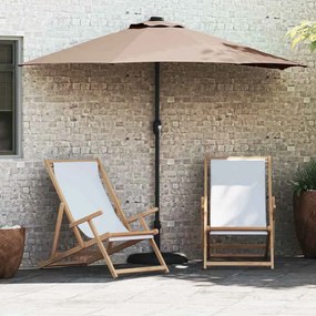 vidaXL Guarda-sol de Jardim Cinzento-acastanhado 294 x 150 x 224 cm