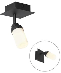Foco de banheiro moderno preto IP44 - Japie