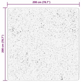 Tapete shaggy de pelo alto PAMPLONA 200x200 cm azul