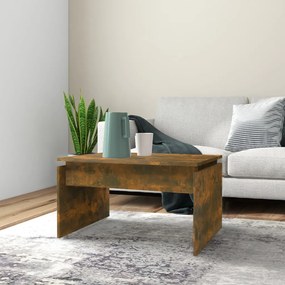 vidaXL Mesa de centro 68x50x38 cm derivados de madeira carvalho fumado