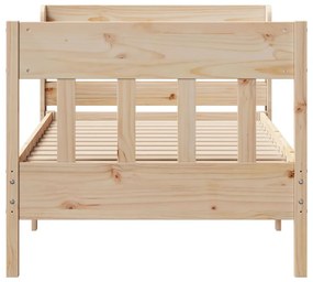 Cama sem colchão 90x200 cm madeira de pinho maciça