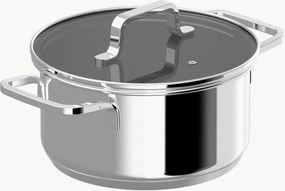 Panela em aço inoxidável com tampa Helix