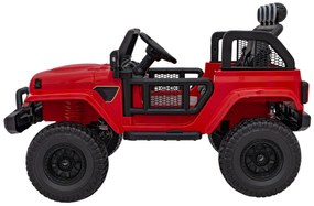 Jipe elétrico para Crianças OFF-ROAD 3.0 12V 4x4 Rodas Espuma EVA, Assento couro ecológico Vermelho