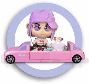 Boneca Trotties Trottie Emma  44 cm Carro 25 cm