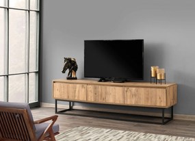 Móvel TV Tılsım – Preto e Pinheiro – 180x50x40 cm