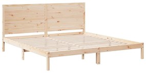 Cama extra longa sem colchão 180x210 cm madeira maciça