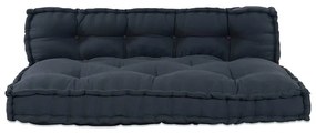 Almofada de Sofá de Palete 2 pcs Antracite Standard Algodão