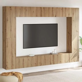 vidaXL Conjunto de móvel de TV 8 pcs carvalho artisiano Médio