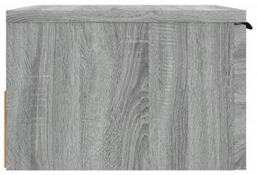 Mesa de cabeceira de parede 34x30x20 cm cinzento sonoma