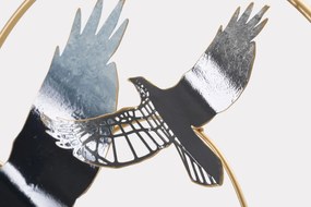 PAINEL DE PAREDE DE FERRO BIRD 91X7X50 CM MULTICOLORIDO