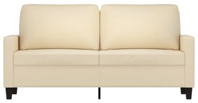 Sofá de 2 lugares tecido 140 cm cor creme