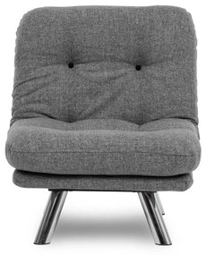 Sofá-Cama Individual Misa – Cinzento Claro – 110x70 cm