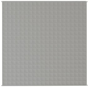 Manta pesada 9 kg 200x200 cm tecido cinza