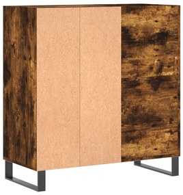 Armário p/ discos 84,5x38x89 cm deriv. madeira carvalho fumado