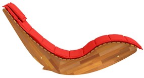 Espreguiçadeiras de Balanço com Almofadas 2 pcs Madeira Sólida Acácia