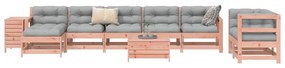 10 pcs conjunto sofás jardim madeira abeto-de-douglas