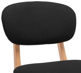 Bancos de bar 2 pcs tecido preto