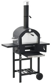 Forno para pizzas de exterior com pedra para pizza