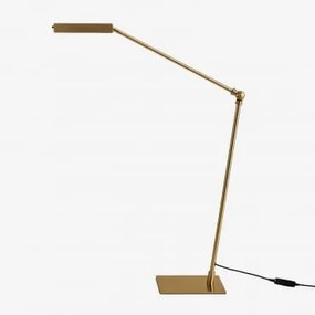 Candeeiro De Mesa Led Em Ferro Valtyn Amarelho Ouro - Sklum