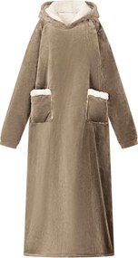 vidaXL Sweatshirt manta Camelo M Fleece e Flanela