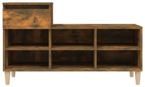 Sapateira 102x36x60 cm derivados de madeira carvalho fumado