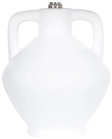 Candeeiro de mesa em cerâmica branca 46 cm LABRADA Beliani