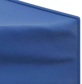 Tenda para festas dobrável com paredes laterais 3x3 m azul