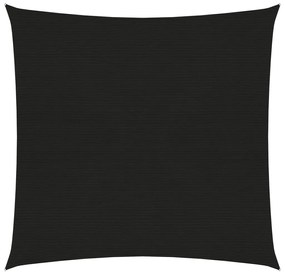 Para-sol estilo vela 160 g/m² 5x5 m PEAD preto