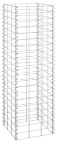 Canteiro/gabião elevado 3 pcs 30x30x100 cm ferro