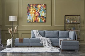 Sofá-Cama de Canto Fly – Azul – 210x70x280 cm