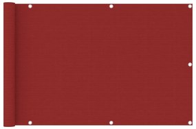Tela de varanda 90x400 cm PEAD vermelho