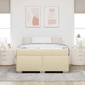 vidaXL Estrutura da Cama Outros Creme 160 x 200 cm tecido
